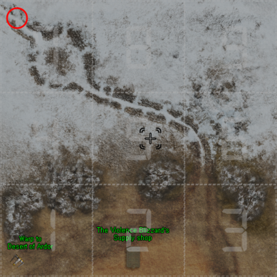 The Violence Blizzard map - Coordinate Data Box Locations